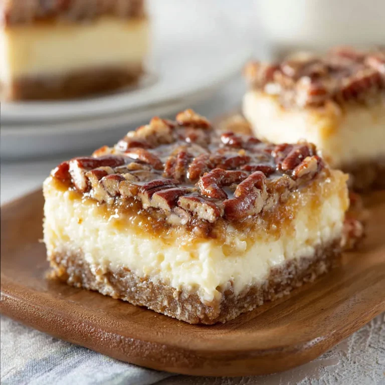 Delicious Pecan Pie Cheesecake Bars Recipe