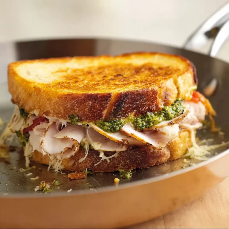 Delicious Pesto Turkey Provolone Sandwich Recipe