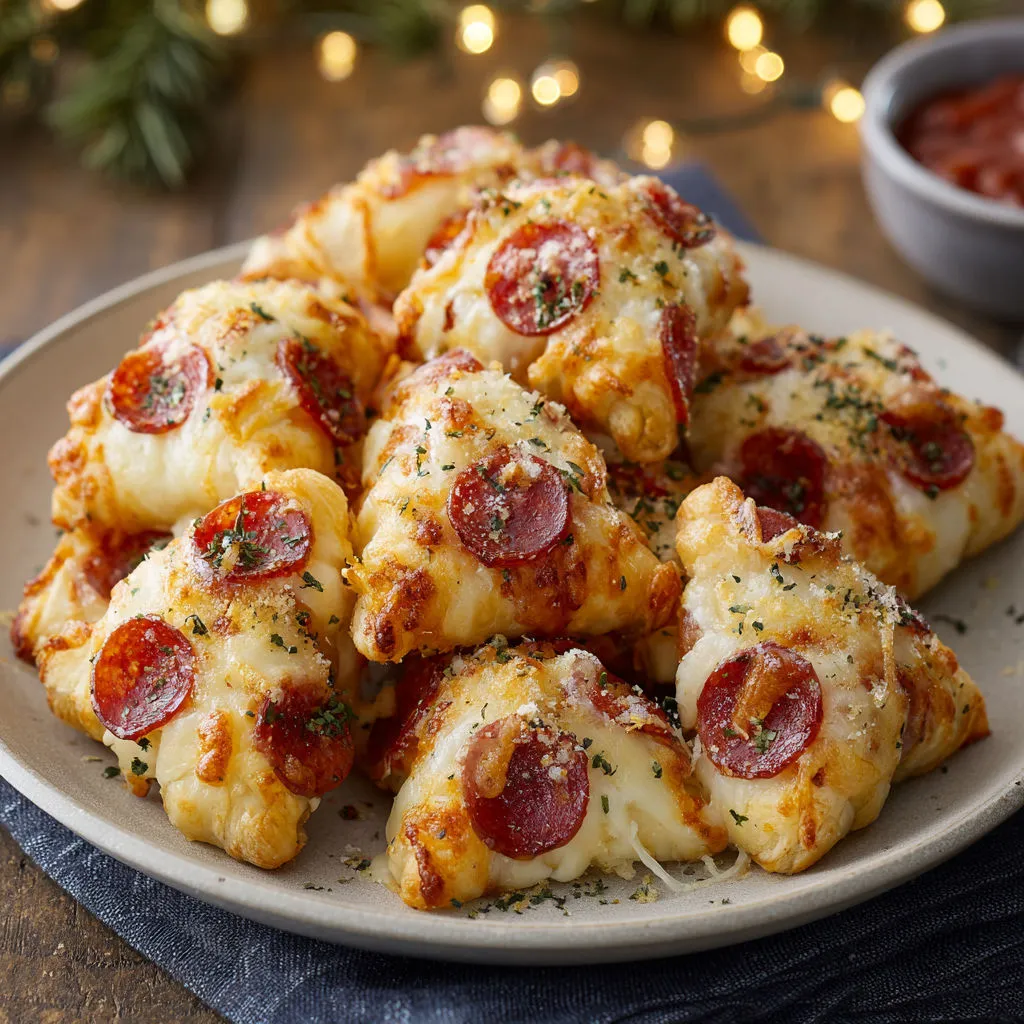 Festive Christmas Pizza Bites Recipe