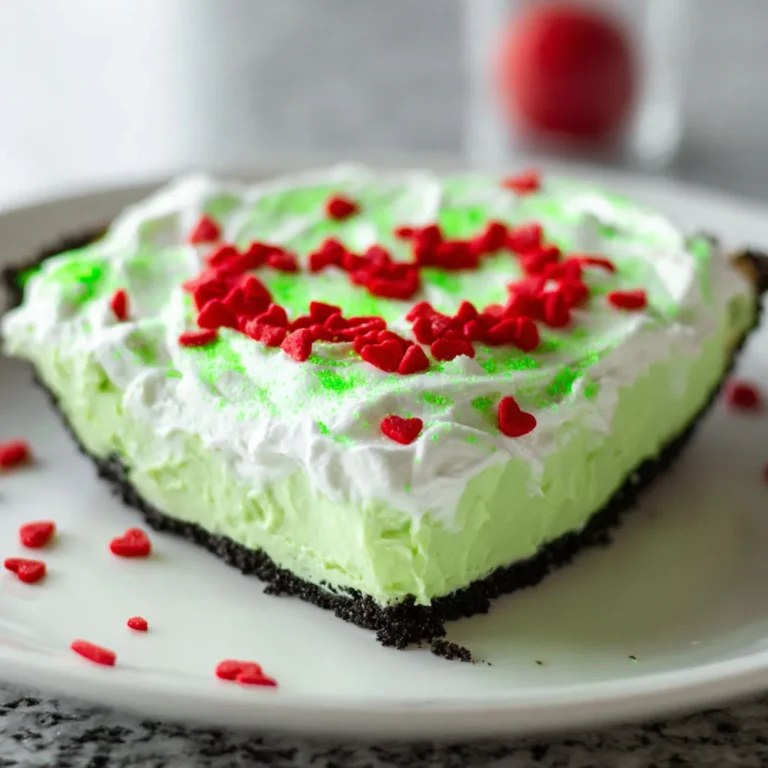Festive No Bake Grinch Pie Recipe