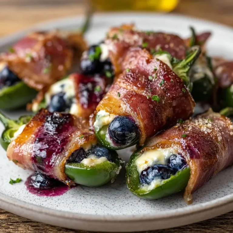 Irresistible Blueberry Brie Jalapeno Poppers