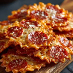 Irresistible Pepperoni Pizza Crackers - Easy Snack Idea