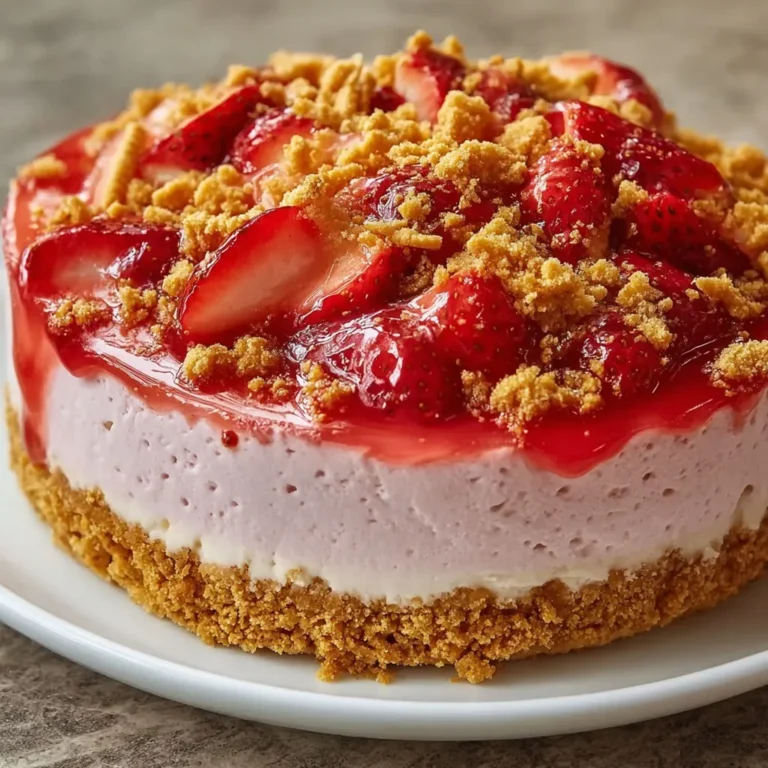 Irresistible Strawberry Crunch Cheesecake Recipe