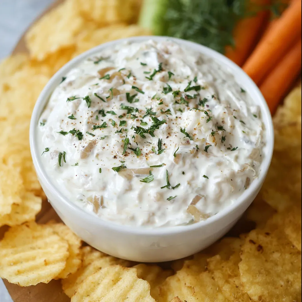 Mediterranean Greek Yogurt Onion Dip