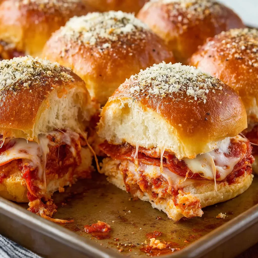 Mozzarella Pepperoni Pizza Sliders: Easy & Delicious Recipe