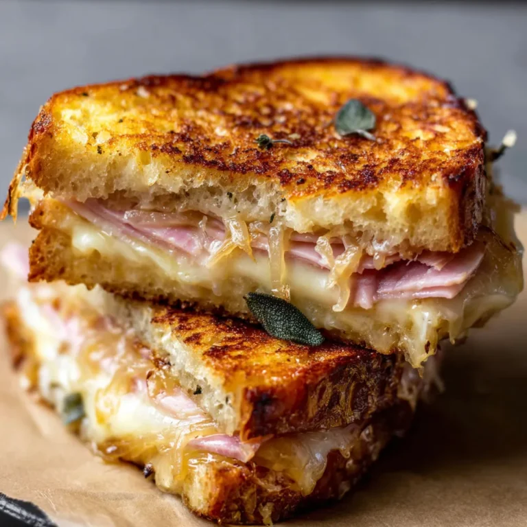 Savory Gruyere, Caramelized Onions, and Ham Recipe