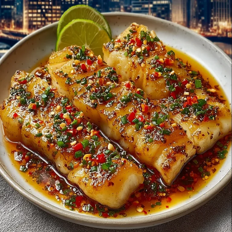 Sizzling Garlic Butter Cod with Zesty Chili Lime