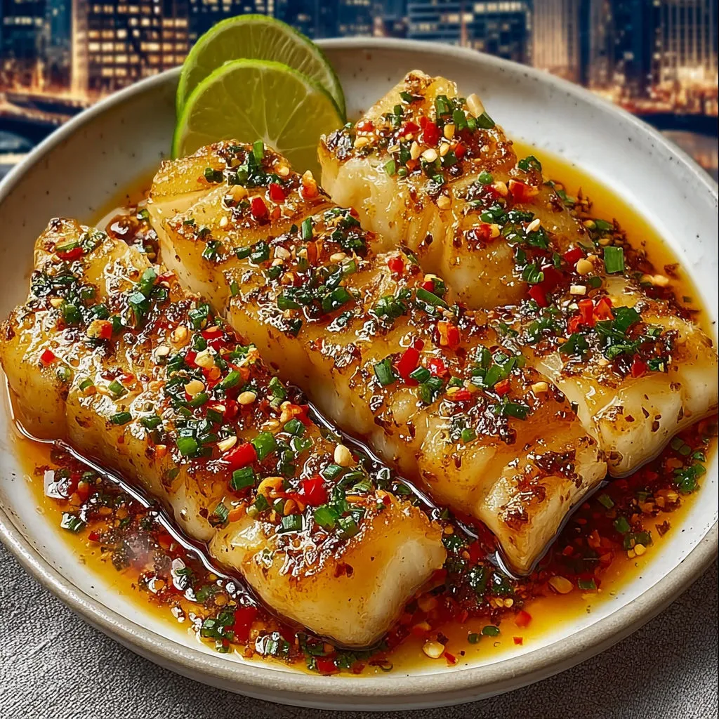 Sizzling Garlic Butter Cod with Zesty Chili Lime
