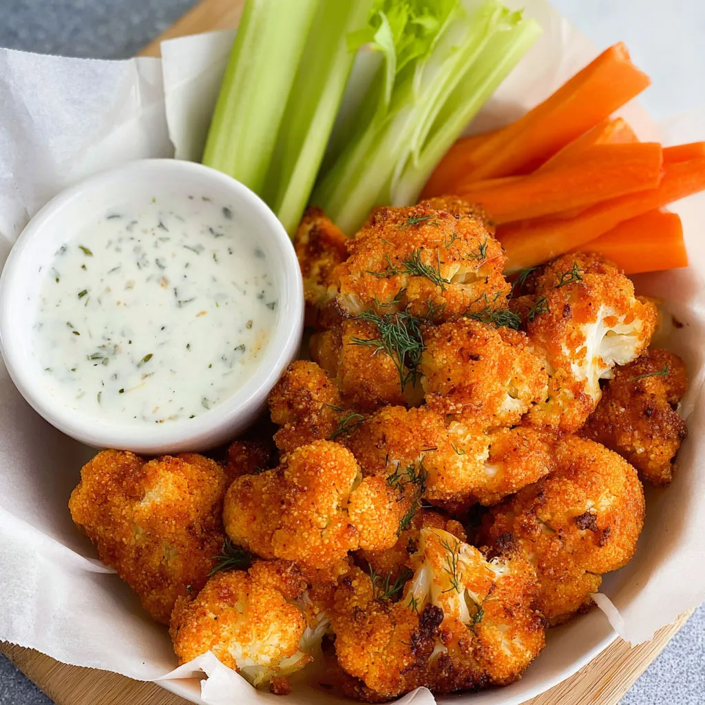 Spicy Cauliflower Buffalo Bites Recipe