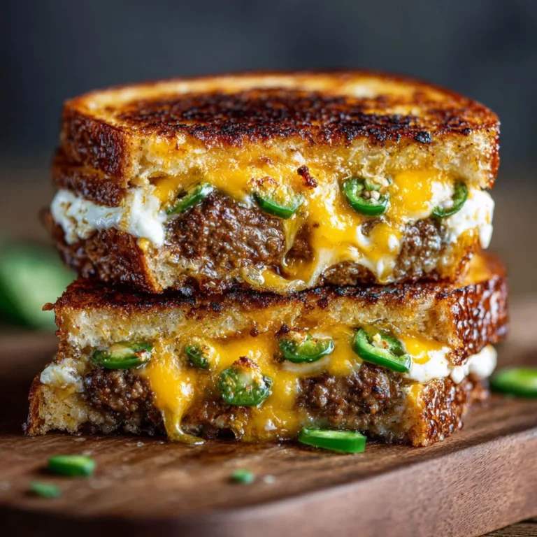 Spicy Jalapeño Popper Patty Melt Recipe