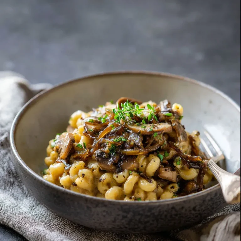 Balsamic Caramelized Onion Mushroom Macaroni and Cheese