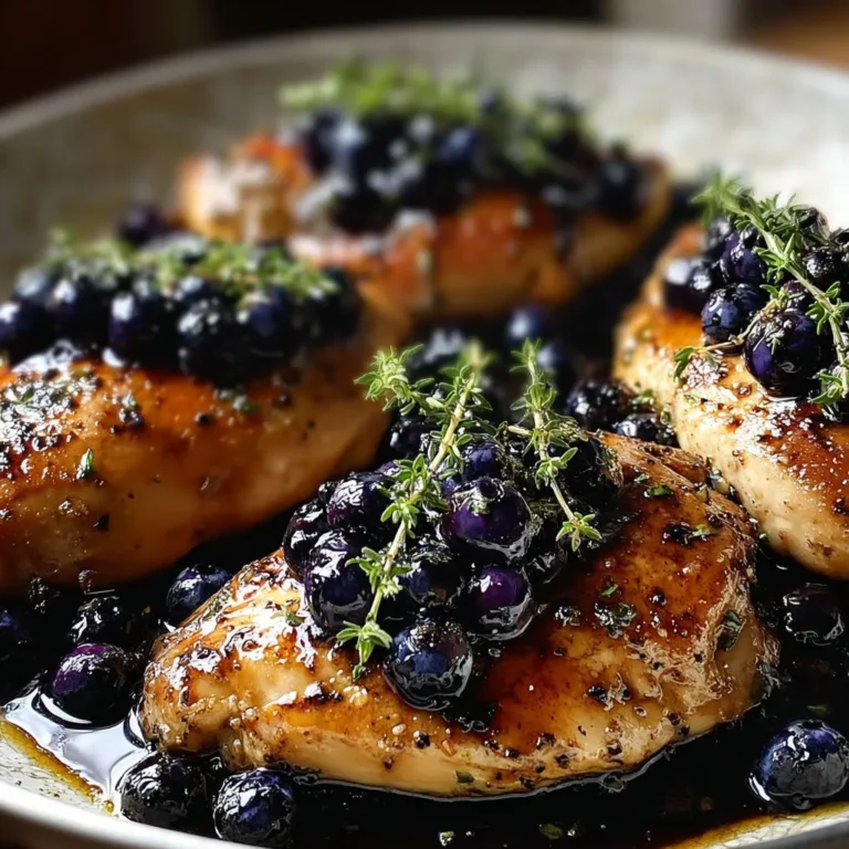 Blueberry Thyme Chicken Recipe: Sweet & Savory Delight