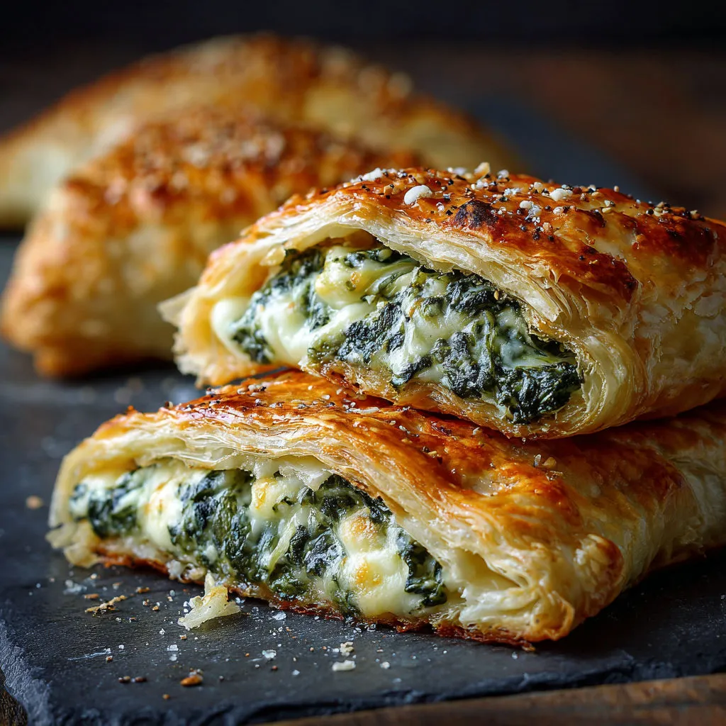 Cheese Spinach Stuffed Pastry: Delectable and Easy Recipe