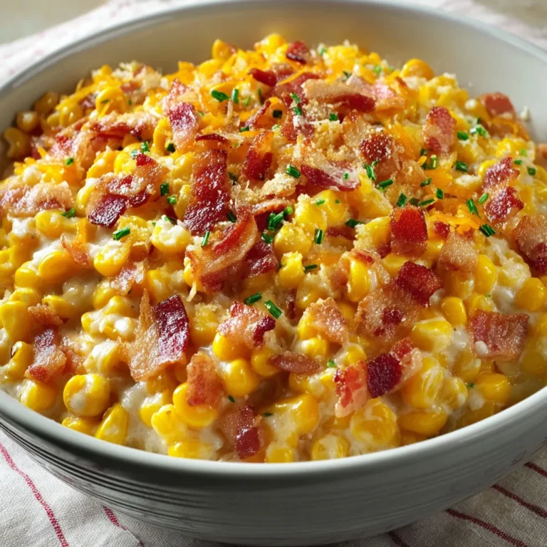 Cheesy Bacon Corn in Crockpot
