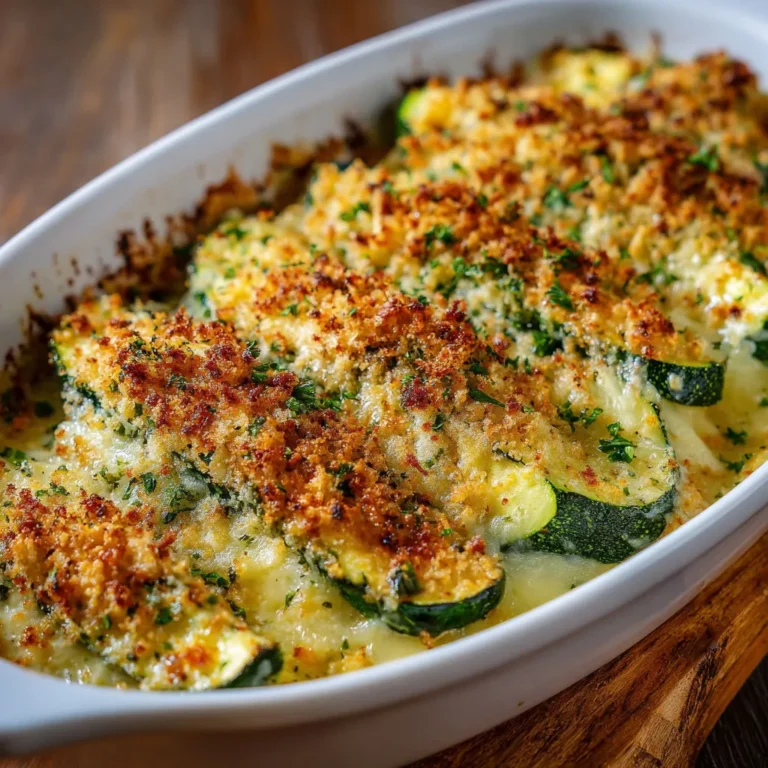Cheesy Baked Zucchini Casserole Recipe