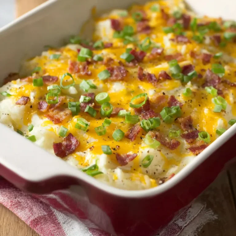 Cheesy Loaded Twice Baked Potato Casserole