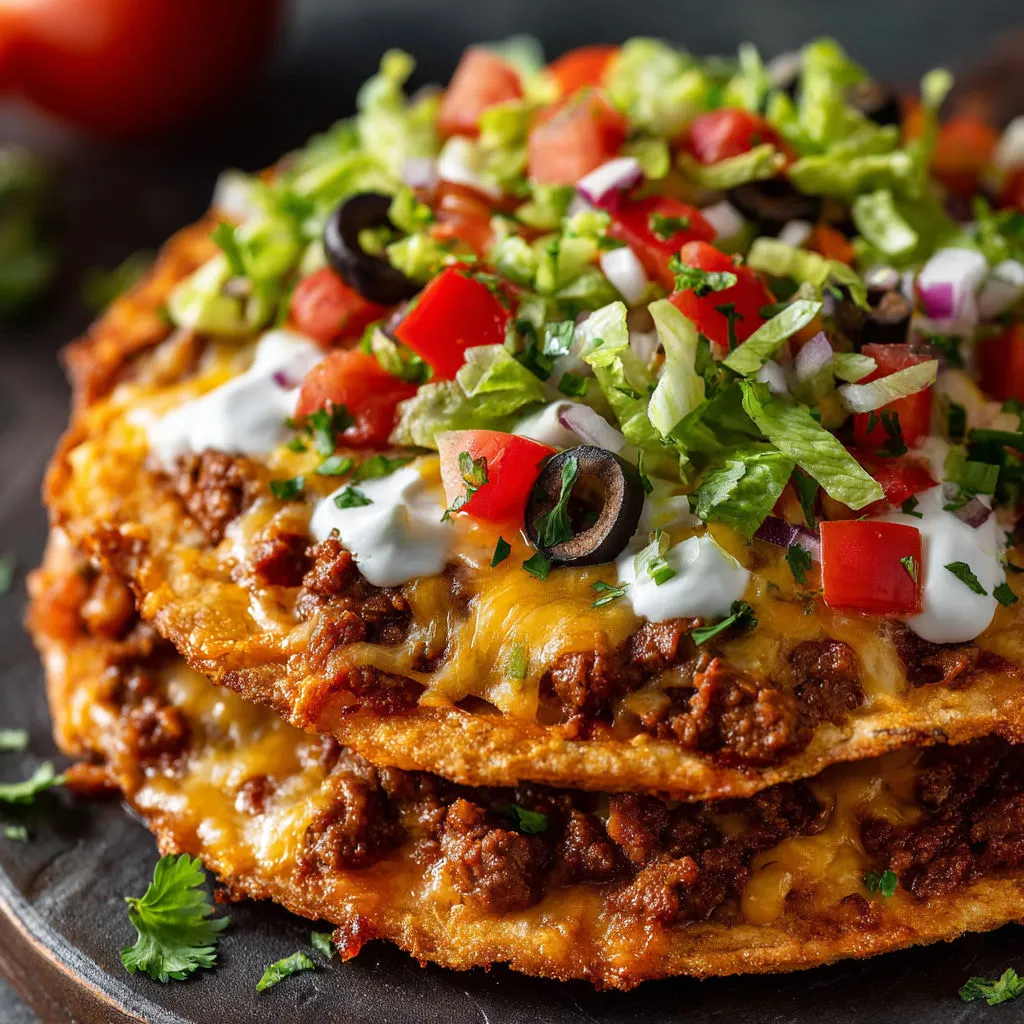 Cheesy Taco Bell Mexican Pizza Recipe