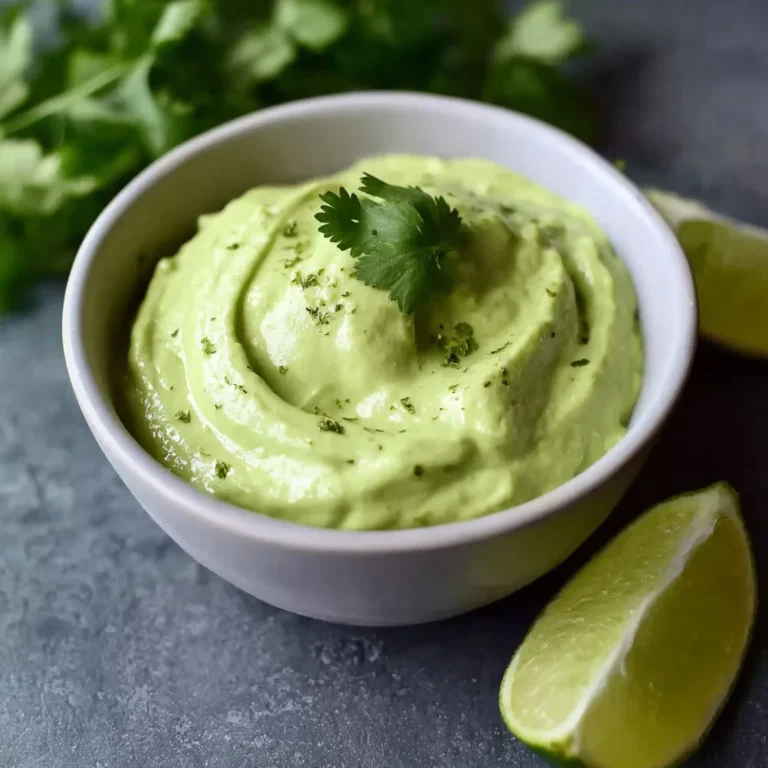 Creamy Avocado Lime Crema Recipe