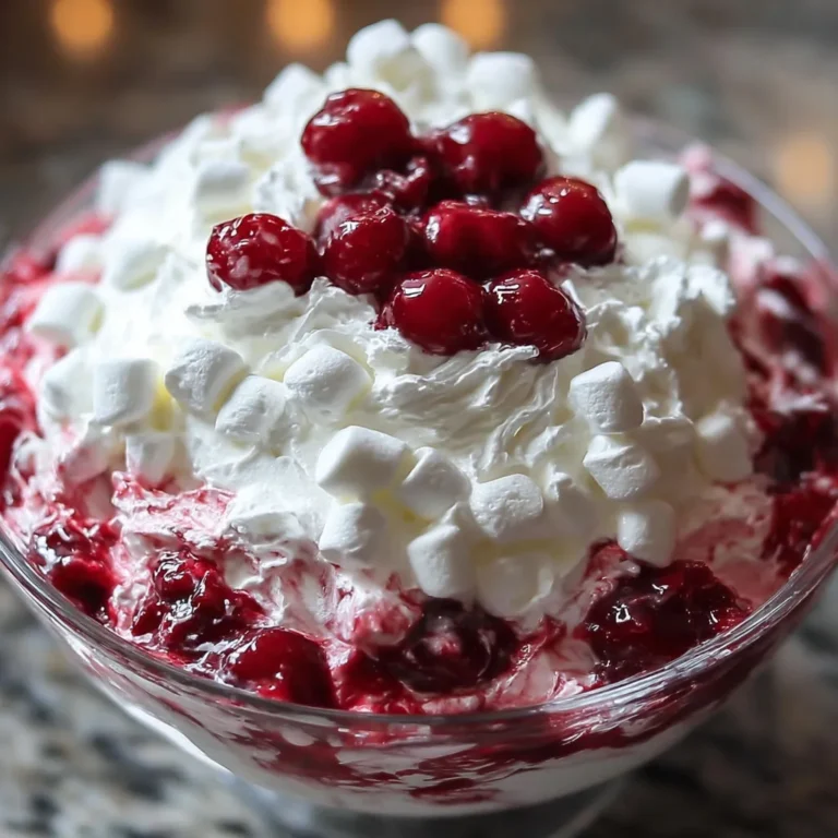 Creamy Cherry Cheesecake Fluff - Delicious No-Bake Dessert