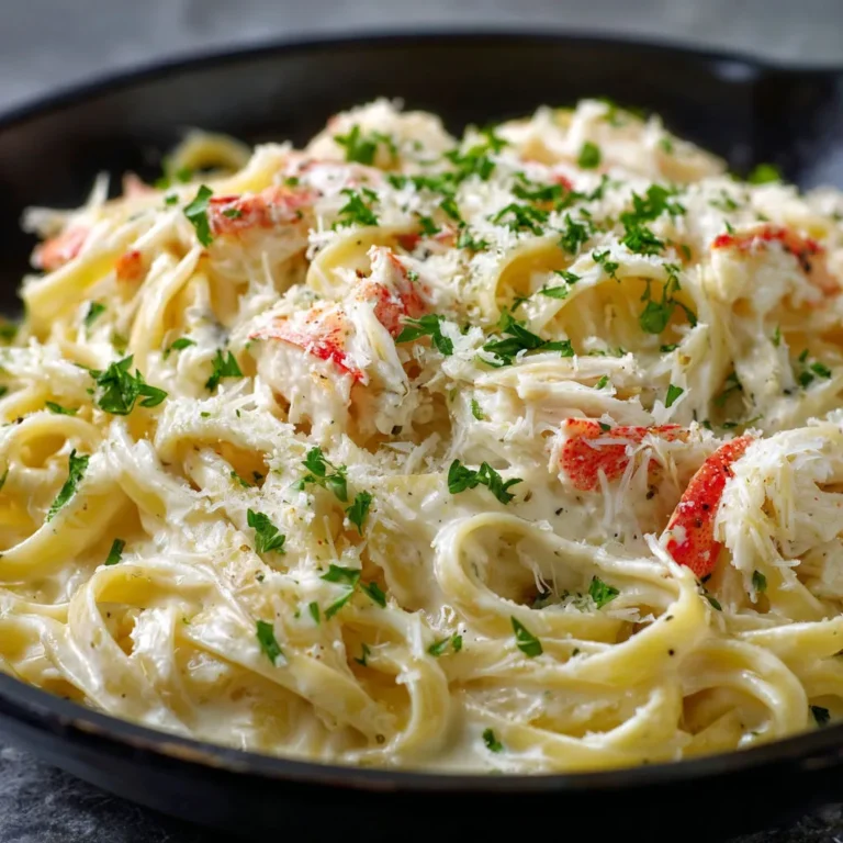 Creamy Crab Fettuccine Alfredo: Delicious Seafood Pasta