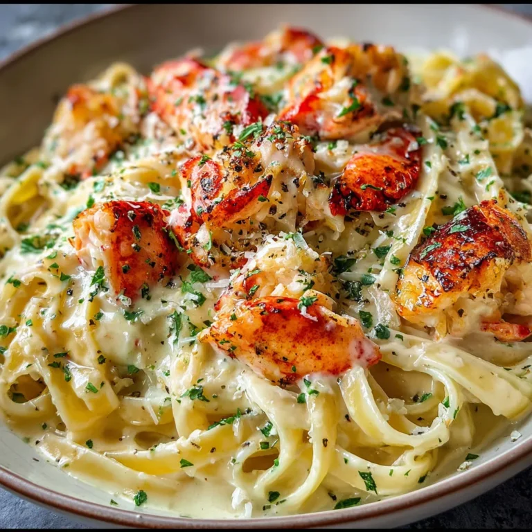 Creamy Lobster Alfredo Pasta Recipe