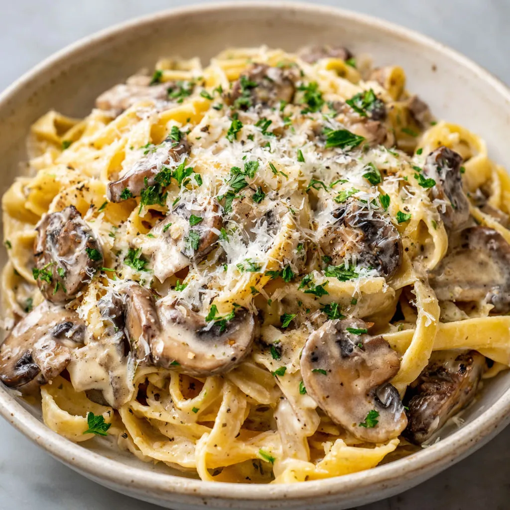 Creamy Mushroom Pasta Sauce Recipe