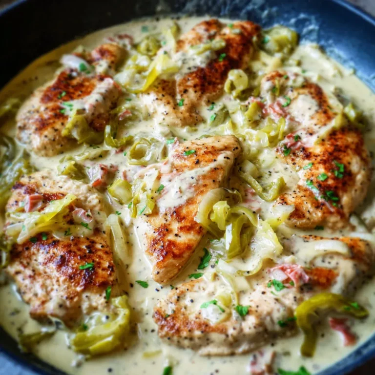 Creamy Pepperoncini Chicken: Easy Skillet Recipe