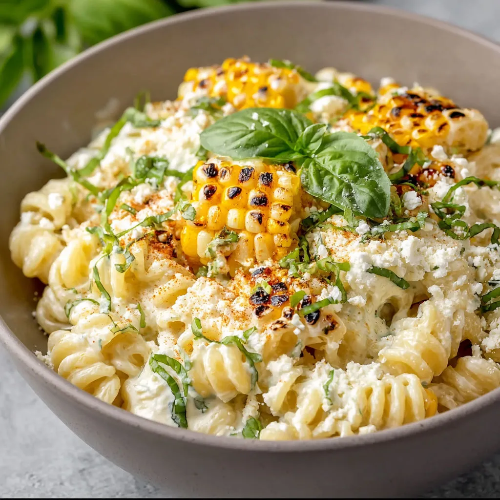 Creamy Street Corn Pasta Salad Recipe