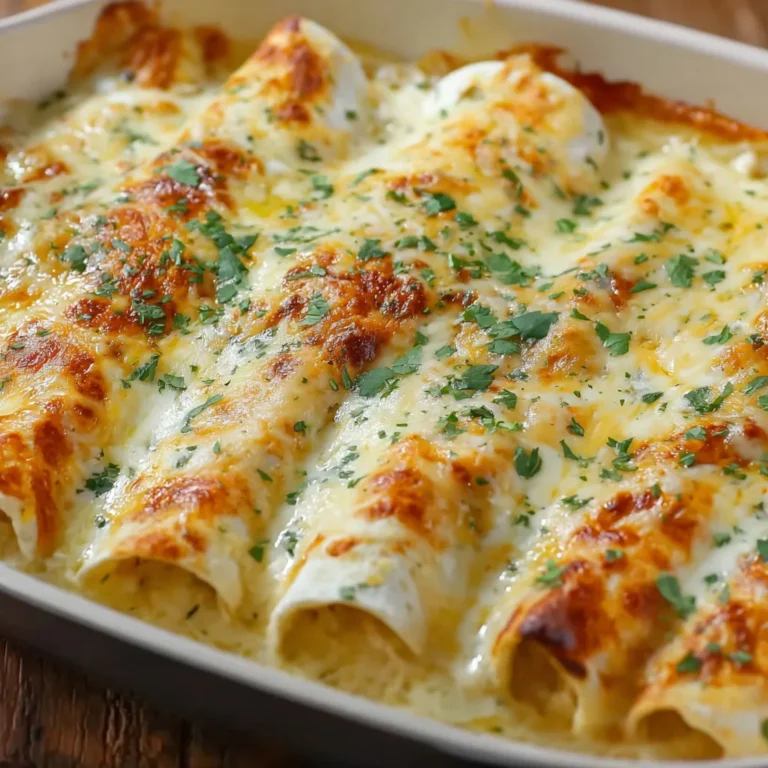 Creamy White Chicken Enchiladas Recipe