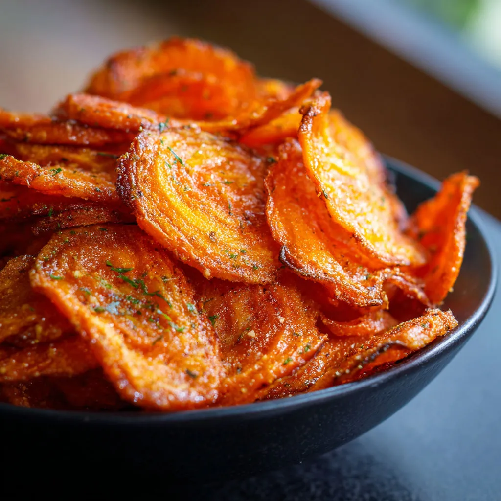 Crispy Air Fryer Carrot Chips Recipe