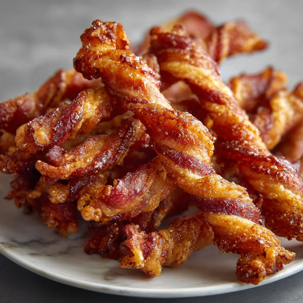 Crispy Air Fryer Twisted Bacon Recipe