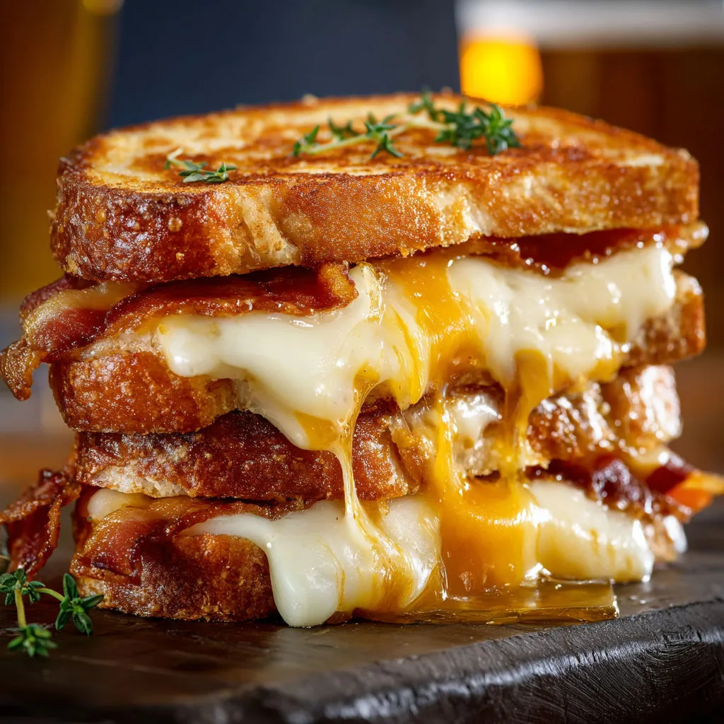 Crispy Beer-Battered Grilled Cheese Recipe