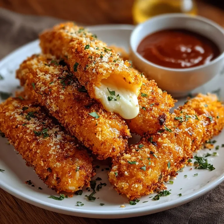 Crispy Buffalo Chicken Mozzarella Sticks