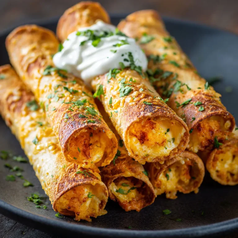 Crispy Cheesy Potato Taquitos: Easy Snack Recipe