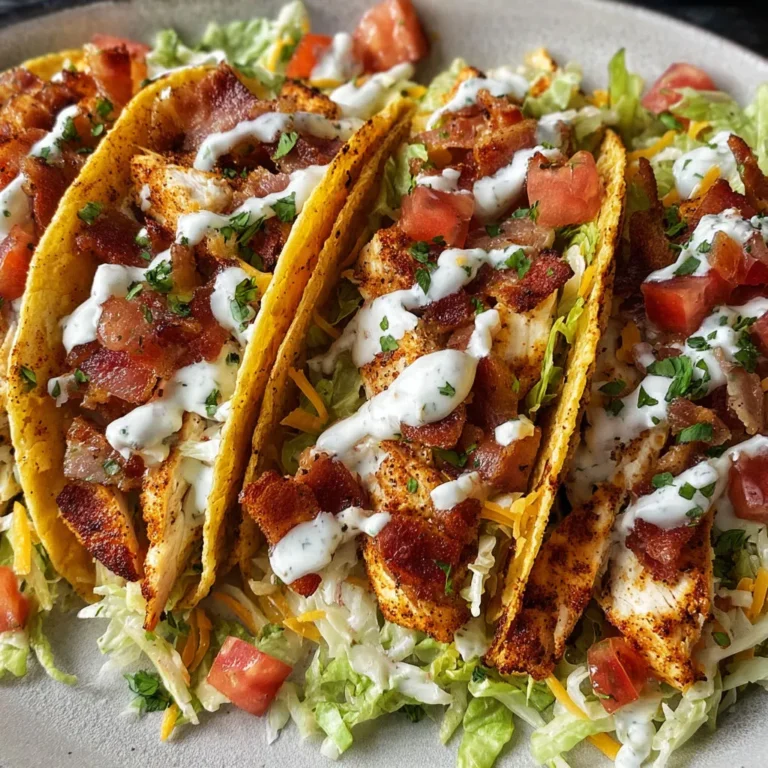 Crispy Chicken Bacon Ranch Tacos