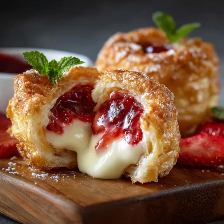 Crispy Strawberry Cheesecake Bites