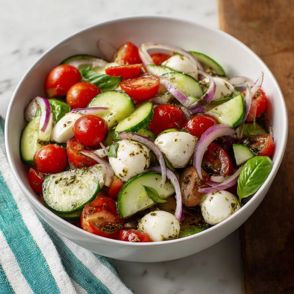 Cucumber Caprese Salad: Refreshing Summer Recipe