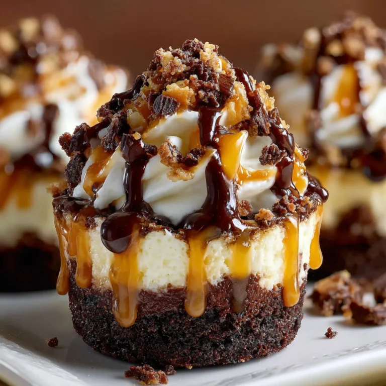 Decadent Brownie Cheesecake Cups