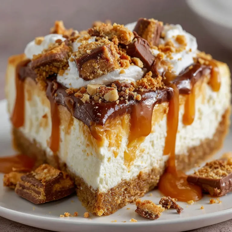 Decadent Butterfinger Caramel Cheesecake Recipe