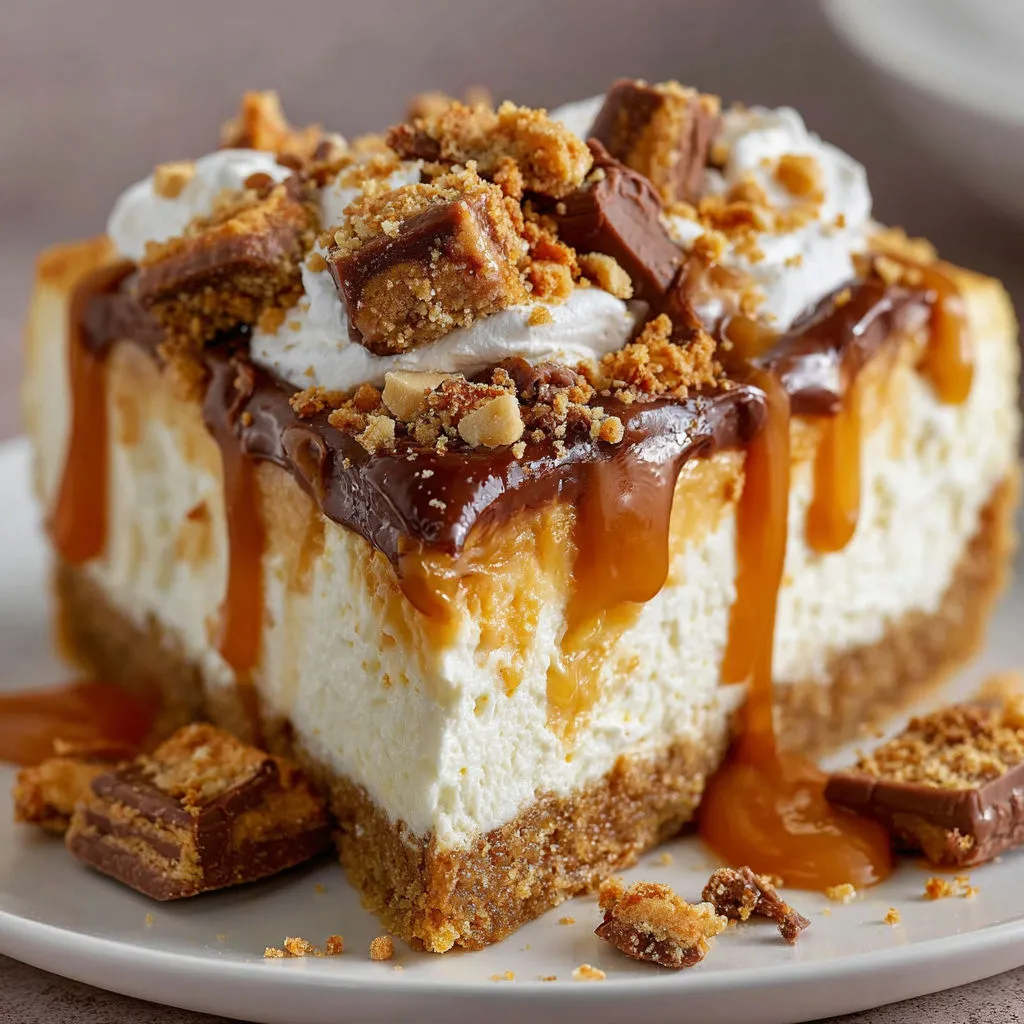 Decadent Butterfinger Caramel Cheesecake Recipe