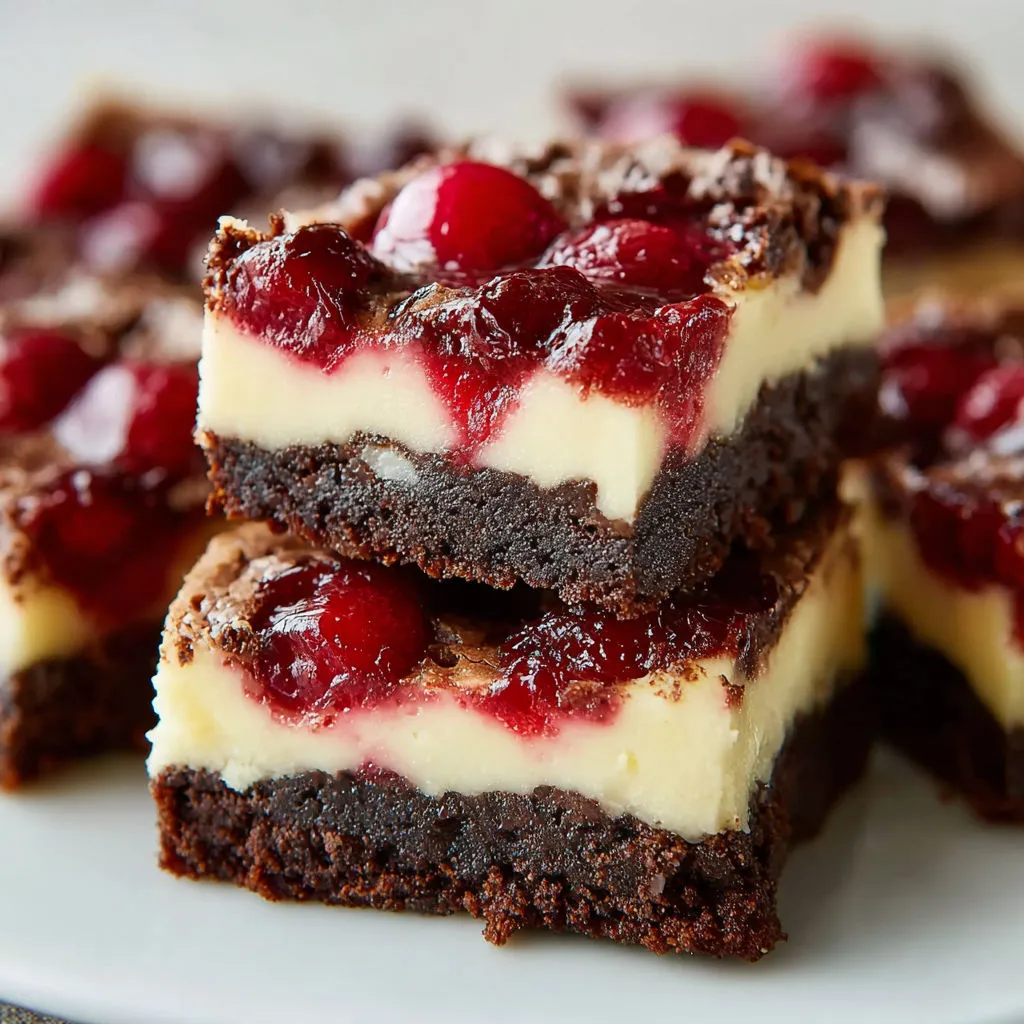 Decadent Cherry Cheesecake Brownies: Heavenly Swirl Recipe
