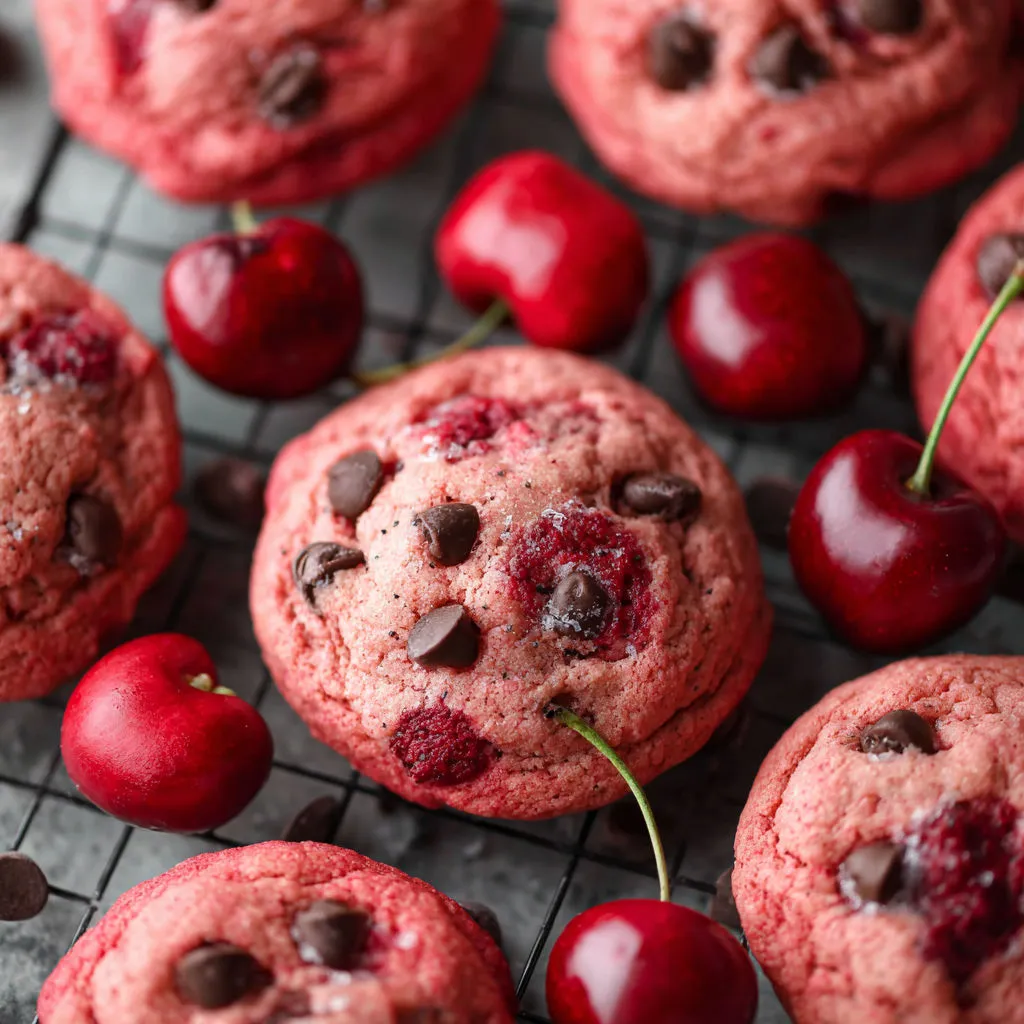 Decadent Cherry Chocolate Chip Cookies
