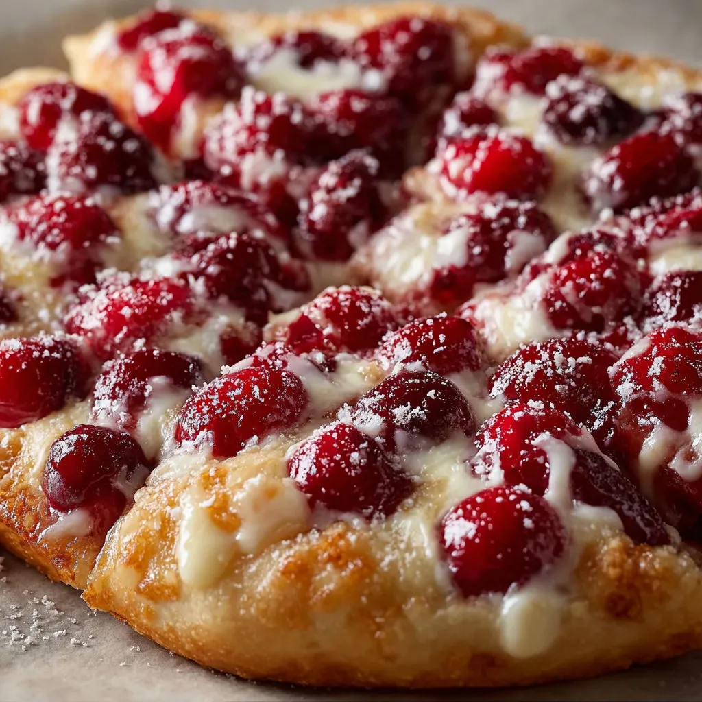 Decadent Cherry Dessert Pizza Recipe