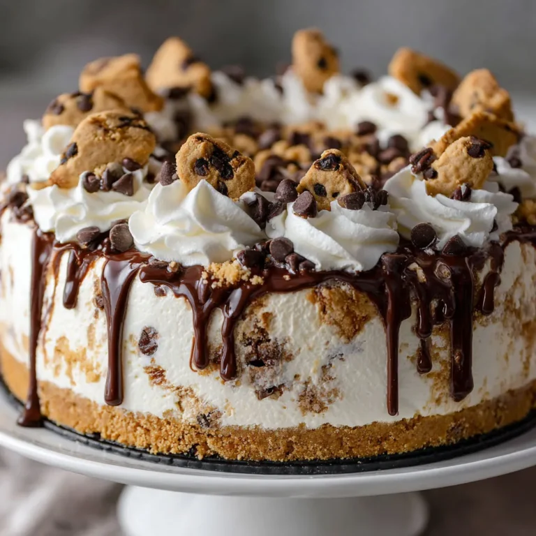 Decadent Chocolate Chip Cookie Ice Cream Cake