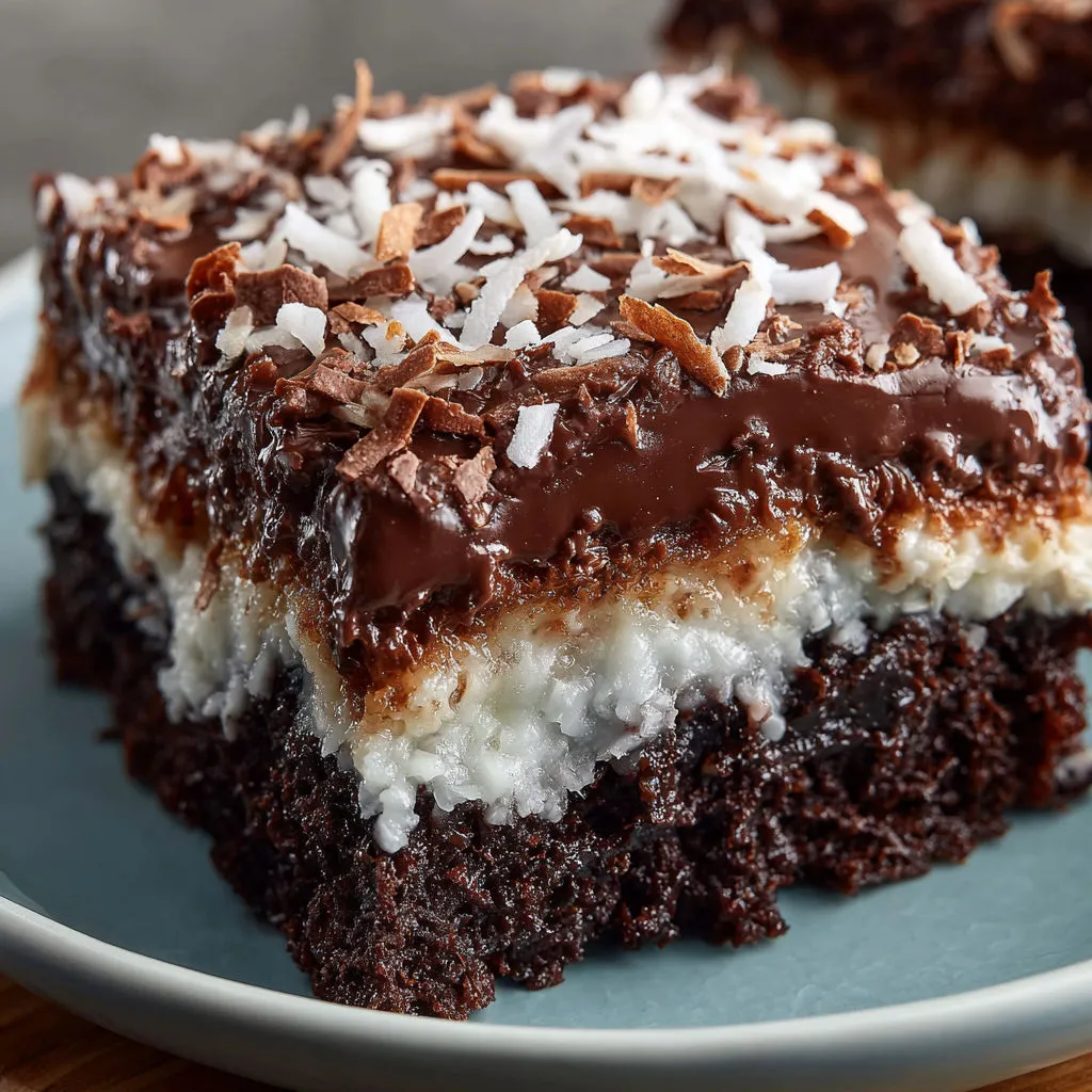 Decadent Chocolate Coconut Mounds Cake Recipe