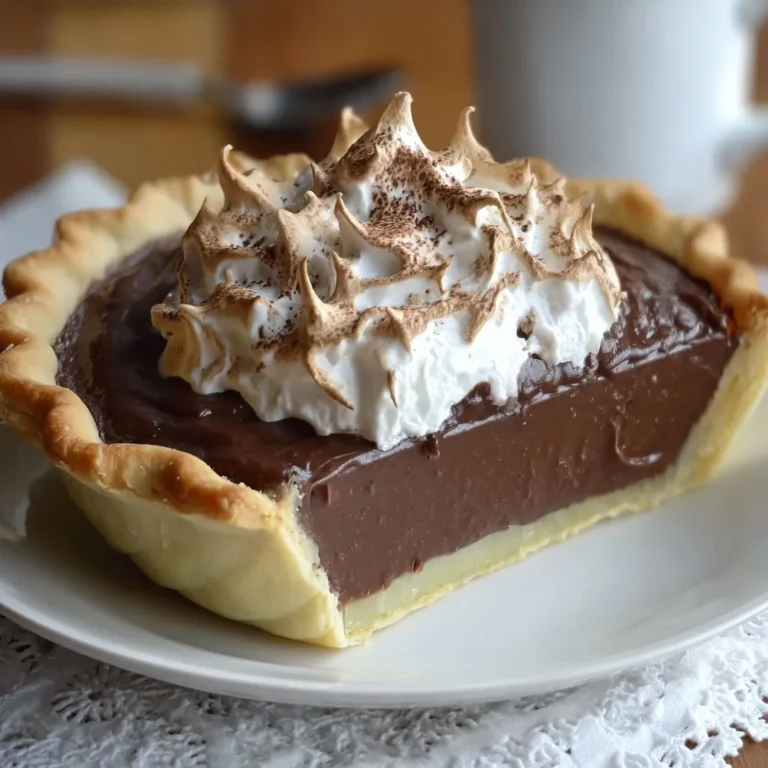 Decadent Chocolate Meringue Pie Recipe