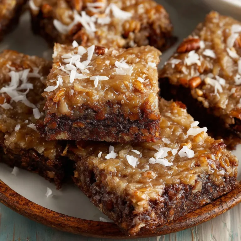 Decadent German Chocolate Pecan Brownies