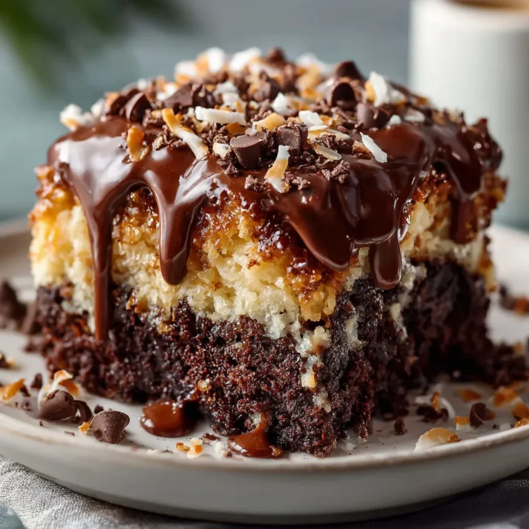 Decadent German Chocolate Poke Cake Recipe