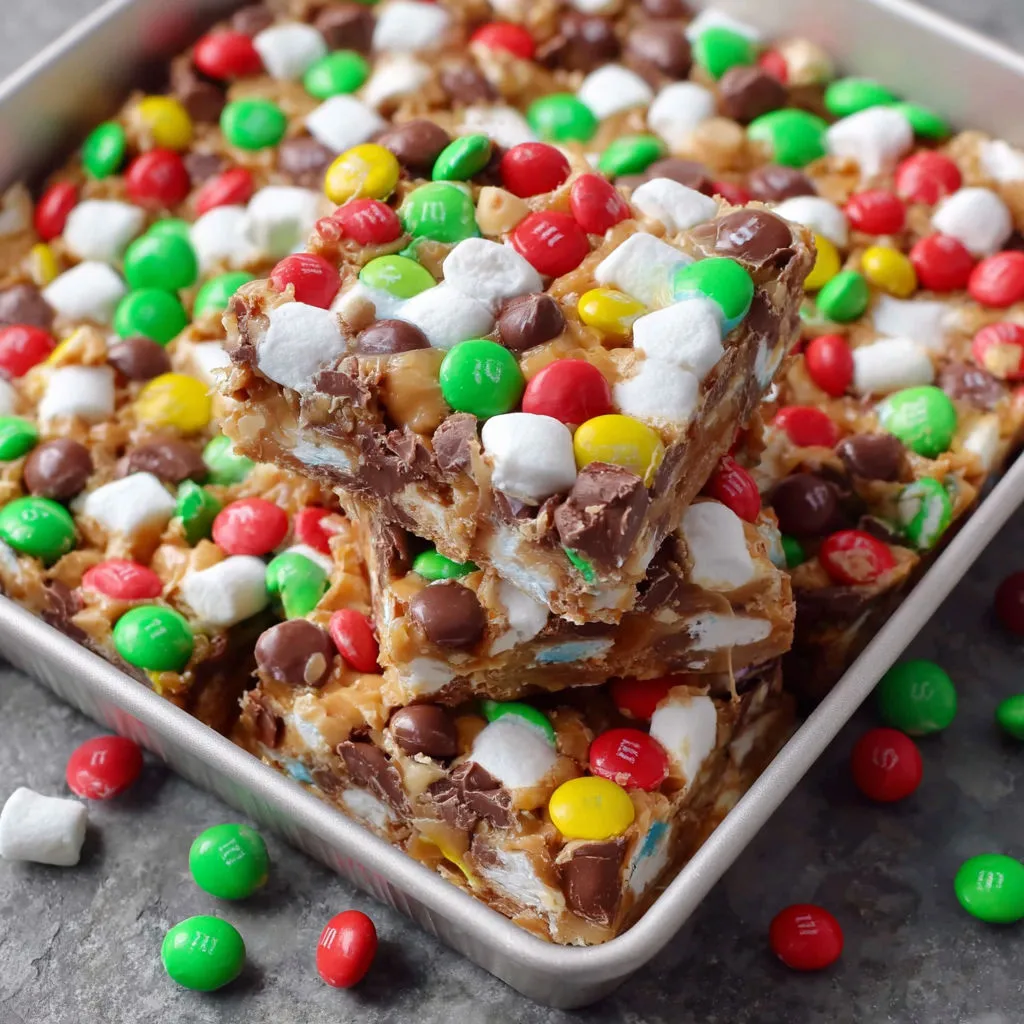 Decadent M&M's Marshmallow Bars Recipe