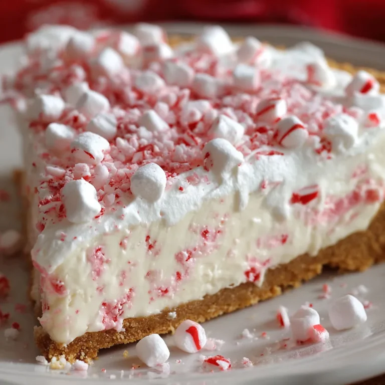 Decadent No Bake Candy Cane Pie Recipe